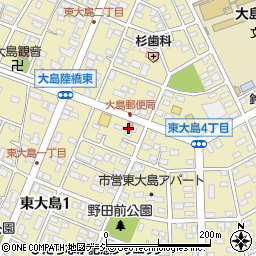 勝田東大島郵便局周辺の地図