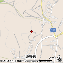 茨城県笠間市池野辺1682周辺の地図