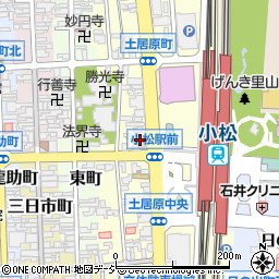 石川県小松市土居原町182-1周辺の地図