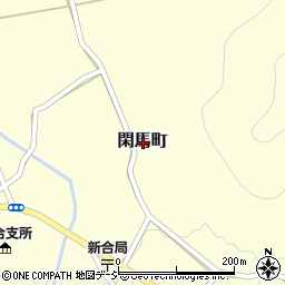 栃木県佐野市閑馬町周辺の地図