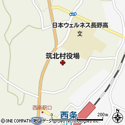 長野県東筑摩郡筑北村周辺の地図
