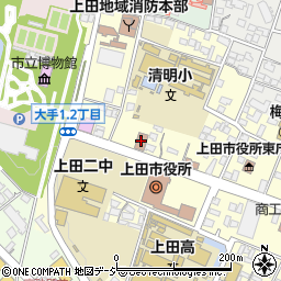 上田市役所北庁舎周辺の地図