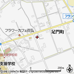 群馬県高崎市足門町1293-4周辺の地図