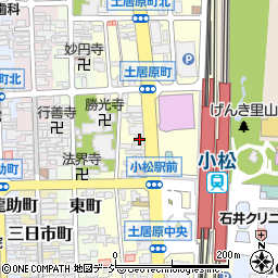 石川県小松市土居原町176周辺の地図