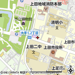 蚕都上田館周辺の地図