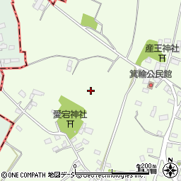 栃木県下野市箕輪周辺の地図