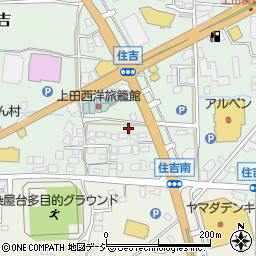 長野県上田市住吉88-2周辺の地図