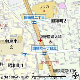 敷島学校入口周辺の地図