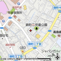 群馬県桐生市錦町周辺の地図