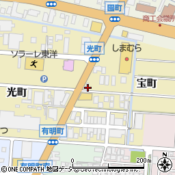 石川県小松市宝町周辺の地図