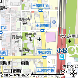 石川県小松市土居原町170周辺の地図