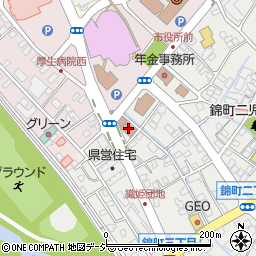 桐生市役所　産業経済部勤労福祉会館周辺の地図