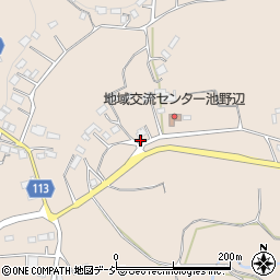茨城県笠間市池野辺1294周辺の地図