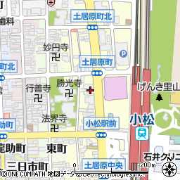 石川県小松市土居原町168周辺の地図