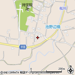 茨城県笠間市池野辺705周辺の地図