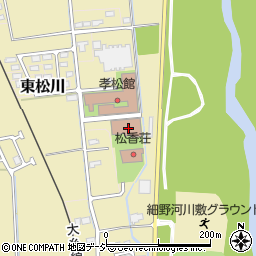 松川村　福祉プラザゆうあい館周辺の地図