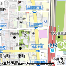 石川県小松市土居原町167周辺の地図