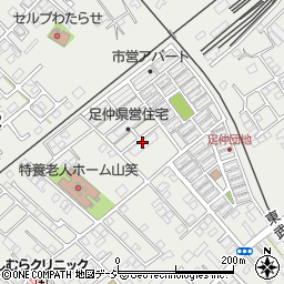 足仲県営住宅２００８－ＨＡ棟周辺の地図