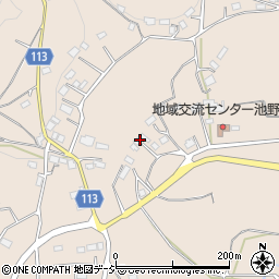 茨城県笠間市池野辺1579周辺の地図