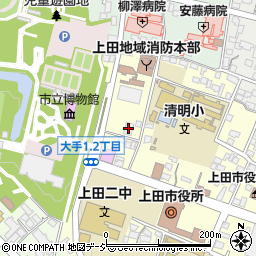 草笛上田お城前店周辺の地図