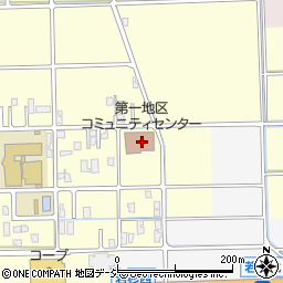 第一地区コミュニティセンター周辺の地図
