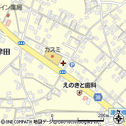 フードマーケットカスミ津田店駐車場周辺の地図