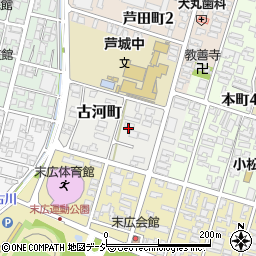 石川県小松市古河町周辺の地図