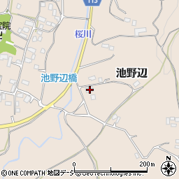 茨城県笠間市池野辺380周辺の地図