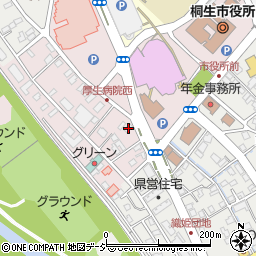 群馬県桐生市織姫町3-30周辺の地図