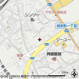 しののめ信用金庫桐生支店周辺の地図