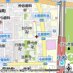 石川県小松市土居原町386-5周辺の地図