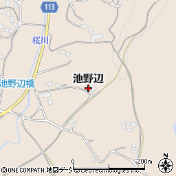茨城県笠間市池野辺393周辺の地図