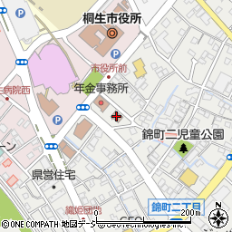 桐生公共職業安定所周辺の地図