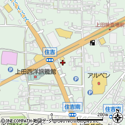 ミモト上田インター店周辺の地図