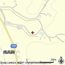 栃木県真岡市南高岡304周辺の地図