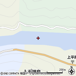 庄川周辺の地図