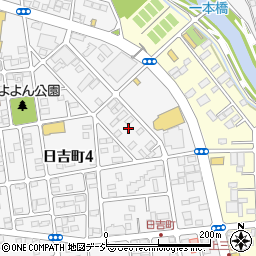 群馬県前橋市日吉町4丁目35周辺の地図