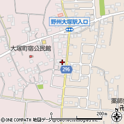 栃木県栃木市大塚町340周辺の地図
