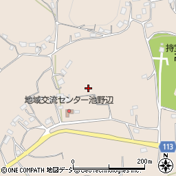 茨城県笠間市池野辺周辺の地図