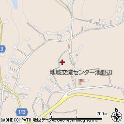 茨城県笠間市池野辺1283周辺の地図