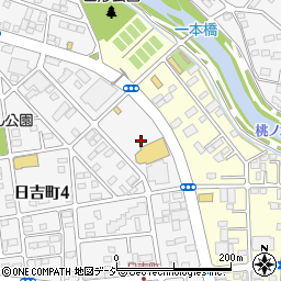 群馬県前橋市日吉町4丁目36周辺の地図