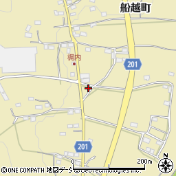 栃木県佐野市船越町2386周辺の地図
