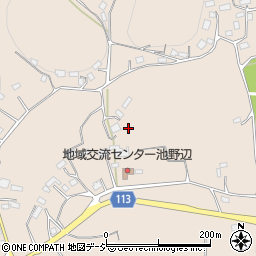 茨城県笠間市池野辺1278周辺の地図