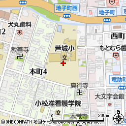 石川県小松市中町地方周辺の地図