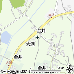 笠間緒川線周辺の地図