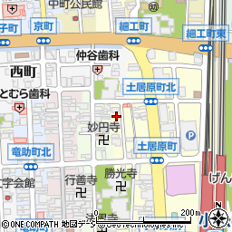 石川県小松市土居原町406周辺の地図