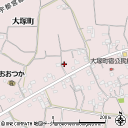 栃木県栃木市大塚町734周辺の地図