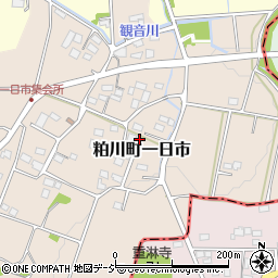 群馬県前橋市粕川町一日市81-1周辺の地図