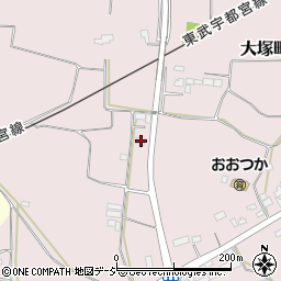 栃木県栃木市大塚町527周辺の地図