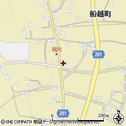 栃木県佐野市船越町2295周辺の地図